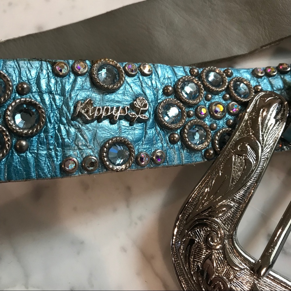 Authentic Kippy’s Blue Rhinestone Belt